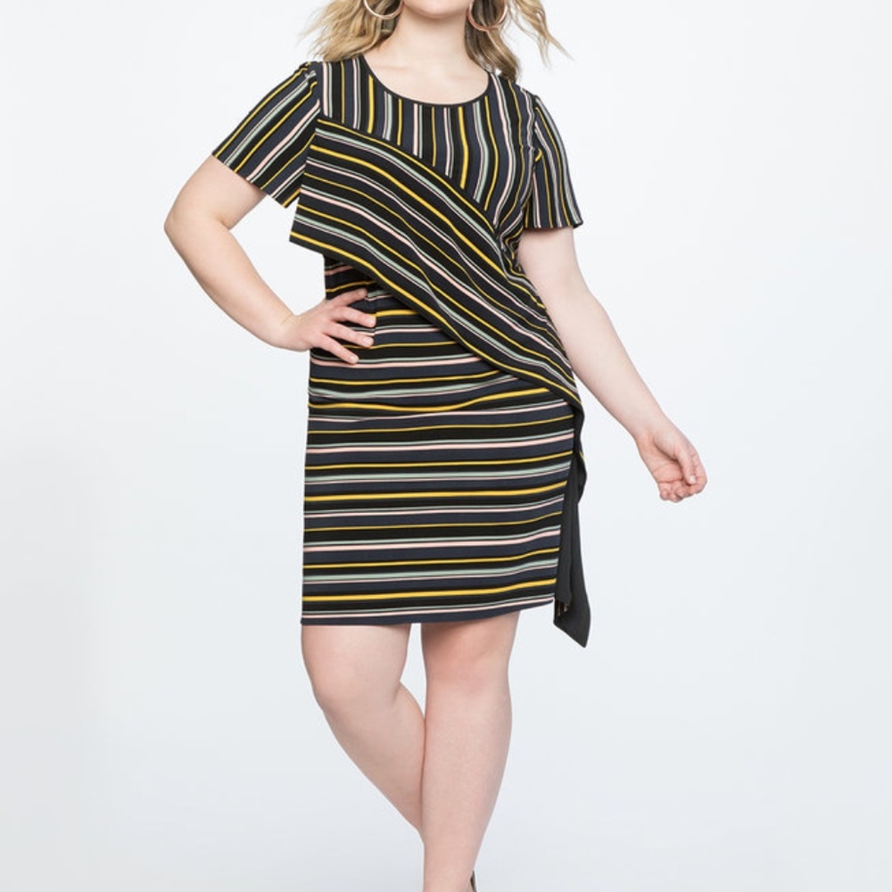 Eloquii Draped Easy Tee Dress Womens Plus 14 N90P